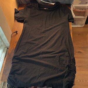 On Fire Black Cotton Blend Top